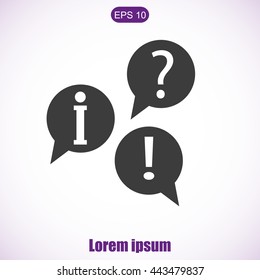 Question vector icon
