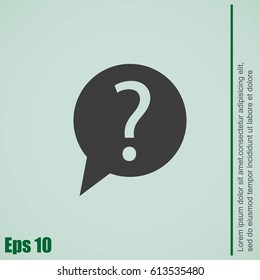 Question vector icon