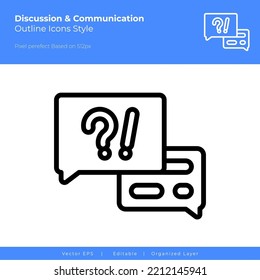 question vector icon. can be use for user interface, seamless pattern, mobile app icon