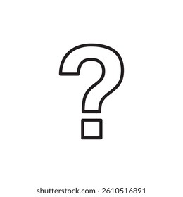 Question vector icon, help symbol, question mark in trendy flat style ilustration