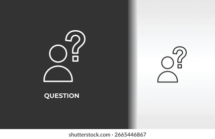 Vector De La Pregunta, Icono O Signo Del Logotipo Ilustración De Símbolo Aislado