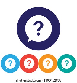 Question vector icon , lorem ipsum Flat design