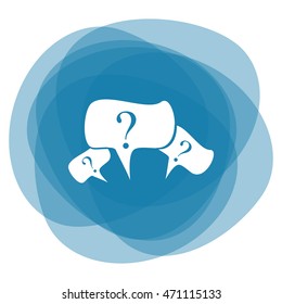 Question vector icon mark