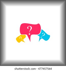 Question vector icon mark