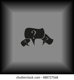 Question vector icon mark