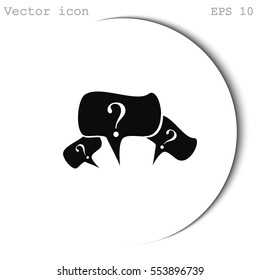 Question vector icon mark