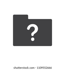 Question vector icon for web design in a flat style