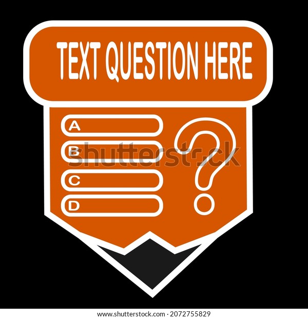 Question Vector Logo Template Illustrationthis Logo Stock Vector ...