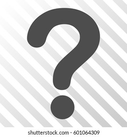 Question vector pictogram. Illustration style is a flat iconic gray symbol on a transparent background.