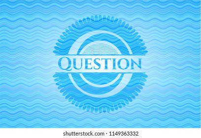 Question water emblem.