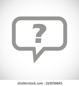 Question web black icon on a white background. Vector symbol