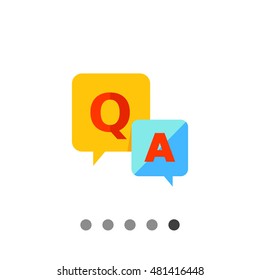 Question-answer boxes icon
