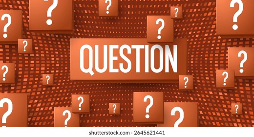 The questioner. A poster with a picture of the question. Presentation of the solution to the problem.