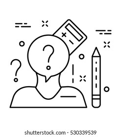 Questioner Vector Icon