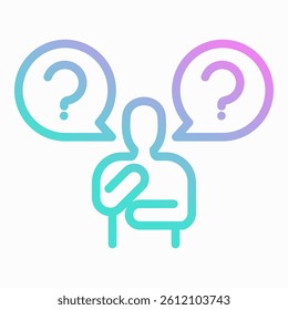 Questioning Icon Element For Design