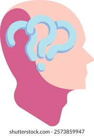 Questioning Icon - Flat Color Style - Critical Thinking Theme