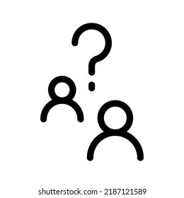 Questioning Icon Vector Symbol Design Illustration