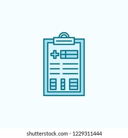 questionnaire 2 colored line icon. Simple colored element illustration. questionnaire outline symbol design from canser set