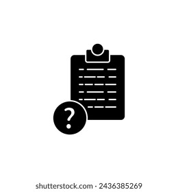 questionnaire concept line icon. Simple element illustration. questionnaire concept outline symbol design.