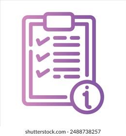 questionnaire in flat design style