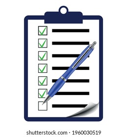 Questionnaire, form, test, checklist, survey concept. Conceptual sketch of hand drawn person and survey. Isolated vector illustration.