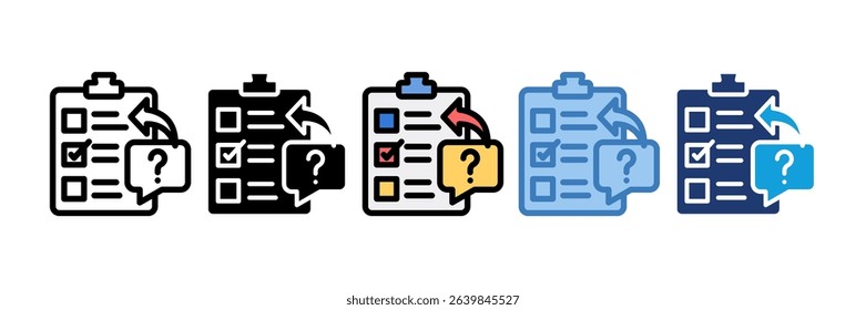 Questionnaire Icon Element For Design