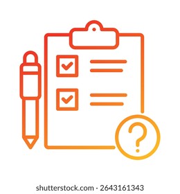 Questionnaire Icon Element for Design