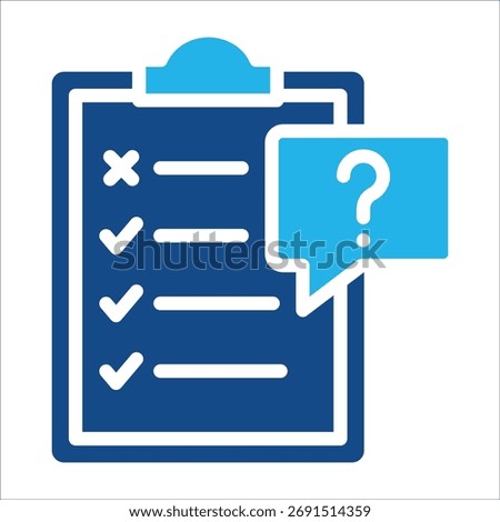 Questionnaire Icon Element For Design