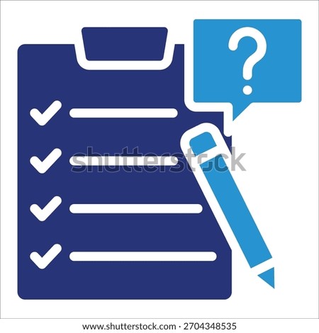 Questionnaire Icon Element For Design