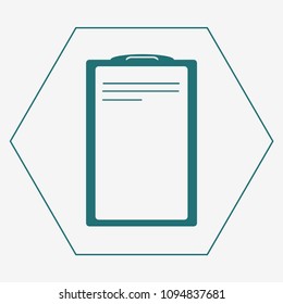 Questionnaire icon for medical menu