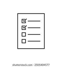 questionnaire icon, template for graphic and web design. vector illustration