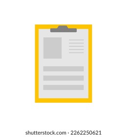 Questionnaire icon. Vector illustration on a white background.