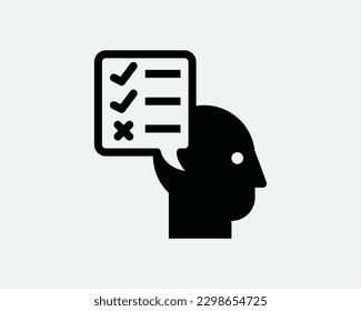 Questionnaire Interview Icon. Checklist Chheck List Survey Report Checkbox Checkmark Chat Bubble Sign Symbol Artwork Graphic Illustration Clipart Vector