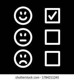 Questionnaire, Survey and Feedback vector icon. 