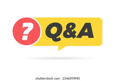 Questions and Answers Bubbles Flat Vector Icon
