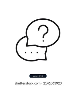 QUESTIONS AND ANSWERS E-learning Related Line Icons. Online Course And Education Related Vector Line Icons. Contains Thin Icons Such As EBook, Audiobook, And More.