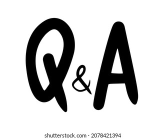 Questions and answers icon. Q and A Social Media symbol. Question  Answer. Vector illustration isolated on white background.