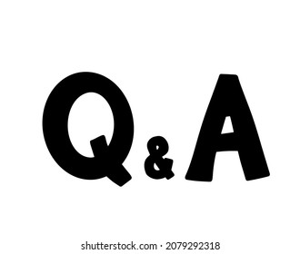 Questions and answers icon. Q and A Social Media symbol. Question  Answer. Vector illustration isolated on white background.