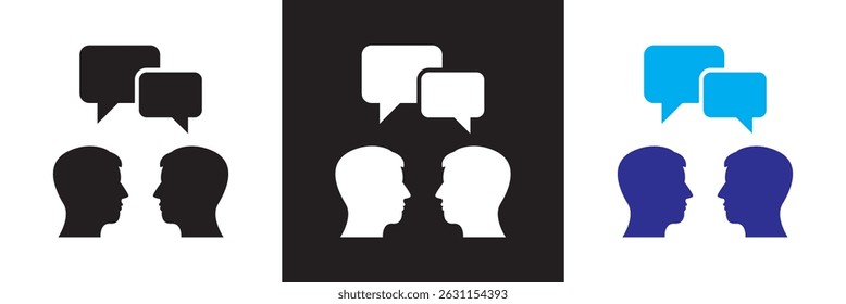 Questions and answers icon with speech bubble and q and a letters.  Vector for websites, mobile interfaces, presentations, banner, visual branding etc. Vector illustration. EPS 10