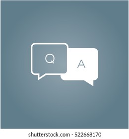 Questions and answers Icon, Vector