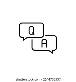 Questions And Answers icon in vector. logotype