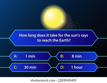 Questions and answers on the theme of space. Quiz, TV show, exam. Vector illustration.