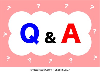 Questions and answers. Vector illustration.