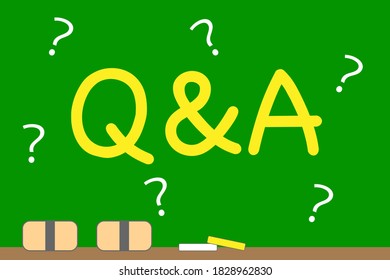 Questions and answers. Vector illustration.