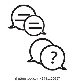 Questions and Comments Symbol. Concept design eps 10