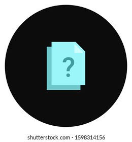 Questions icon vector isolated on white background, Questions sign , black symbols. Questions icon vector isolated on white background, Questions transparent