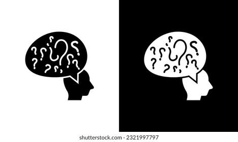 Questions Mark Curious Thinking Solution Doodle Icon Button Design