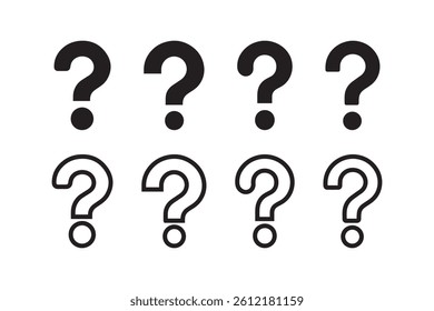 Questions mark sign symbol vector illustration on white background