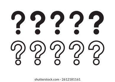 Questions mark sign symbol vector illustration on white background
