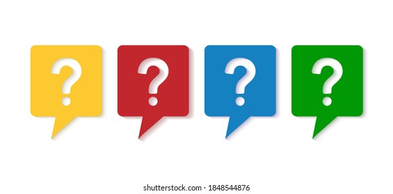 questions marks web banner.colored buttons with question marks.multicolored poster for questions of social media and Network.Concept of banner with hand drawn question marks.web banner brainstorm	